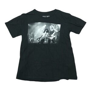 Black Graphic Band Tee Kids Shirt